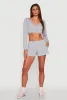Fleece Plunge Cropped Sweatshirt sold by Rainbow