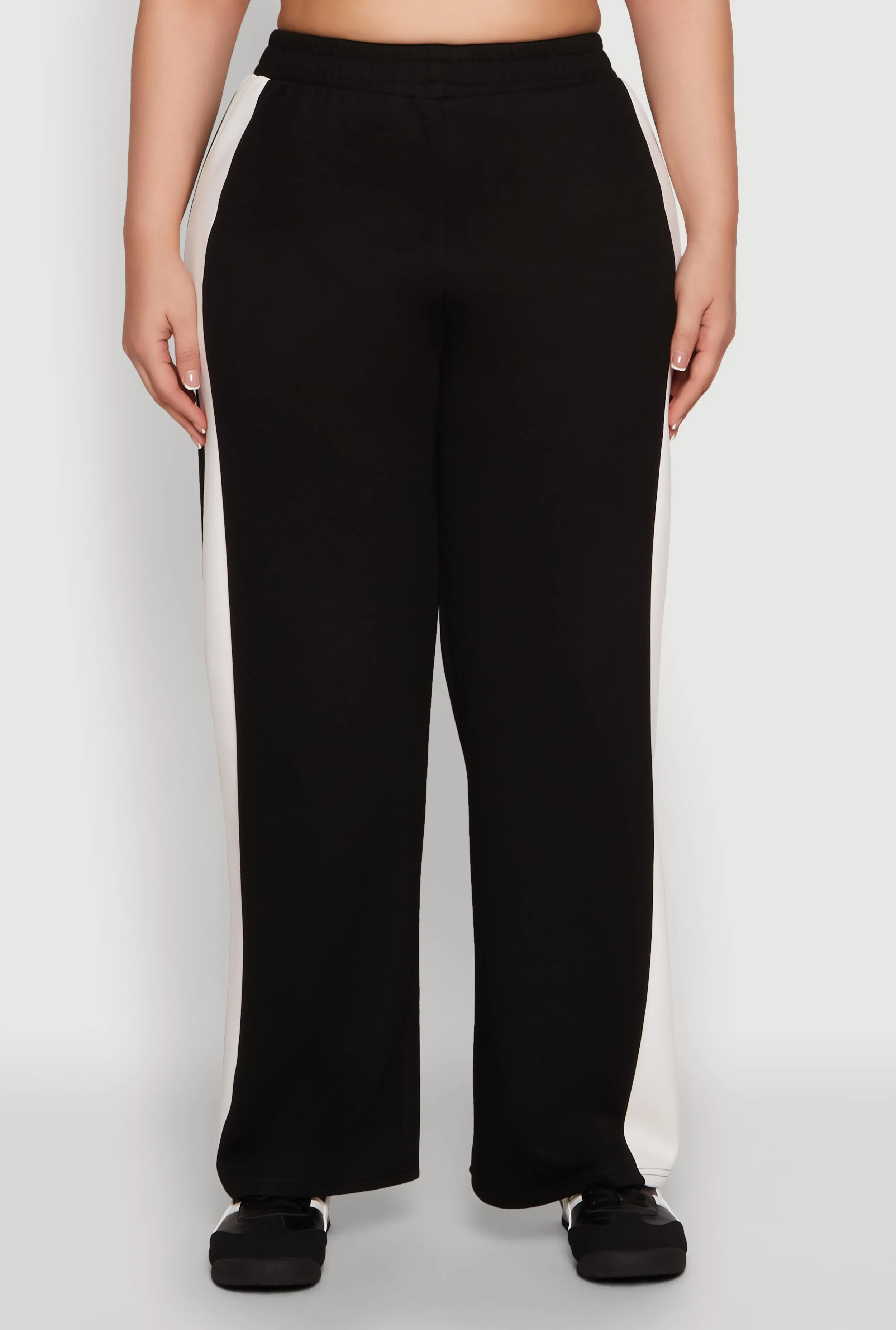 Plus Size Contrast Trim Wide Leg Pants sold by Rainbow product image thumbnail 5