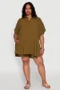 Plus Size Airy Drawstring Detail Shorts sold by Rainbow