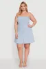 Plus Size Daisy Strapless Denim Skater Dress sold by Rainbow