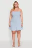 Plus Size Daisy Strapless Denim Skater Dress sold by Rainbow
