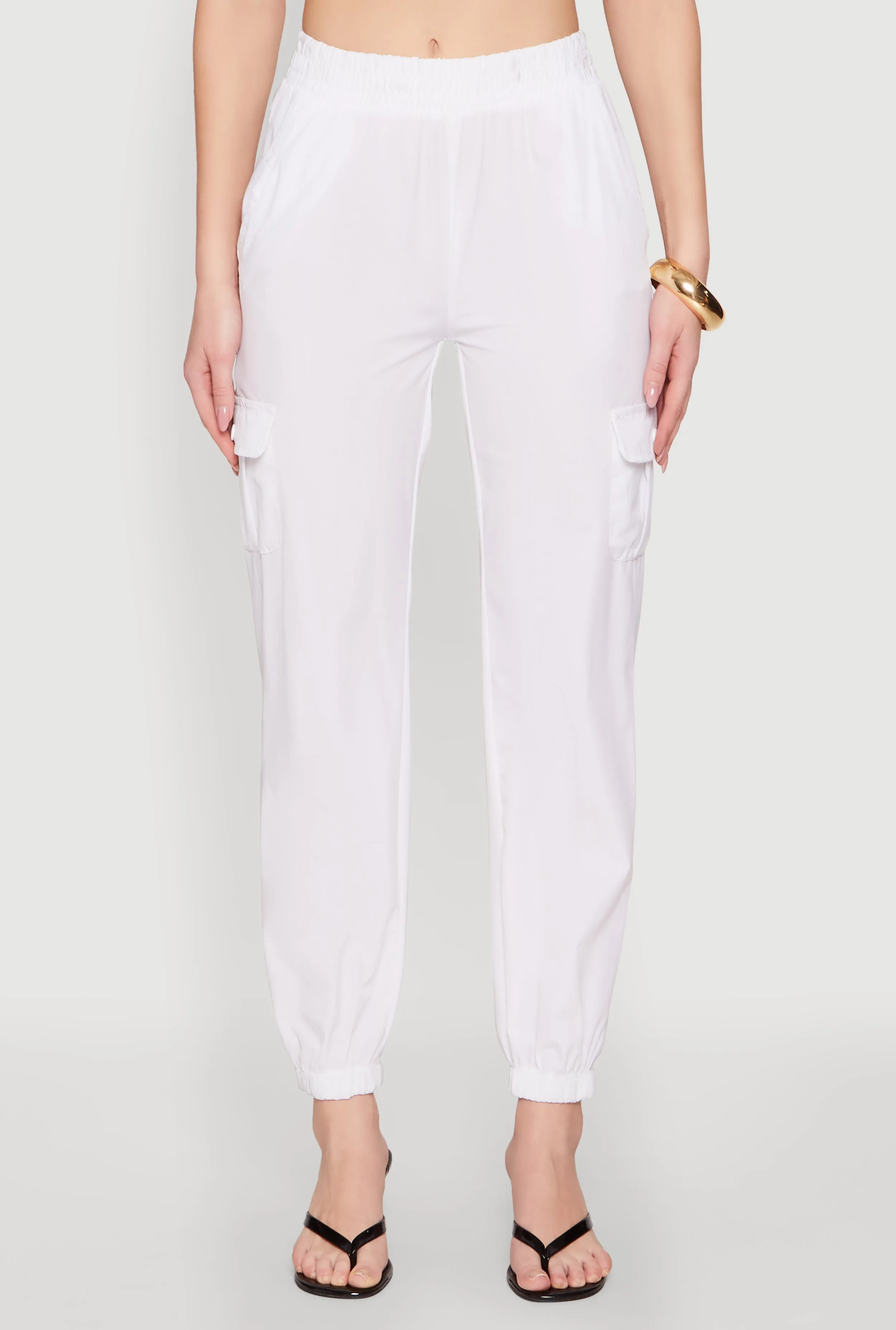 Elastic Waist Cargo Joggers sold by Rainbow product image thumbnail 3