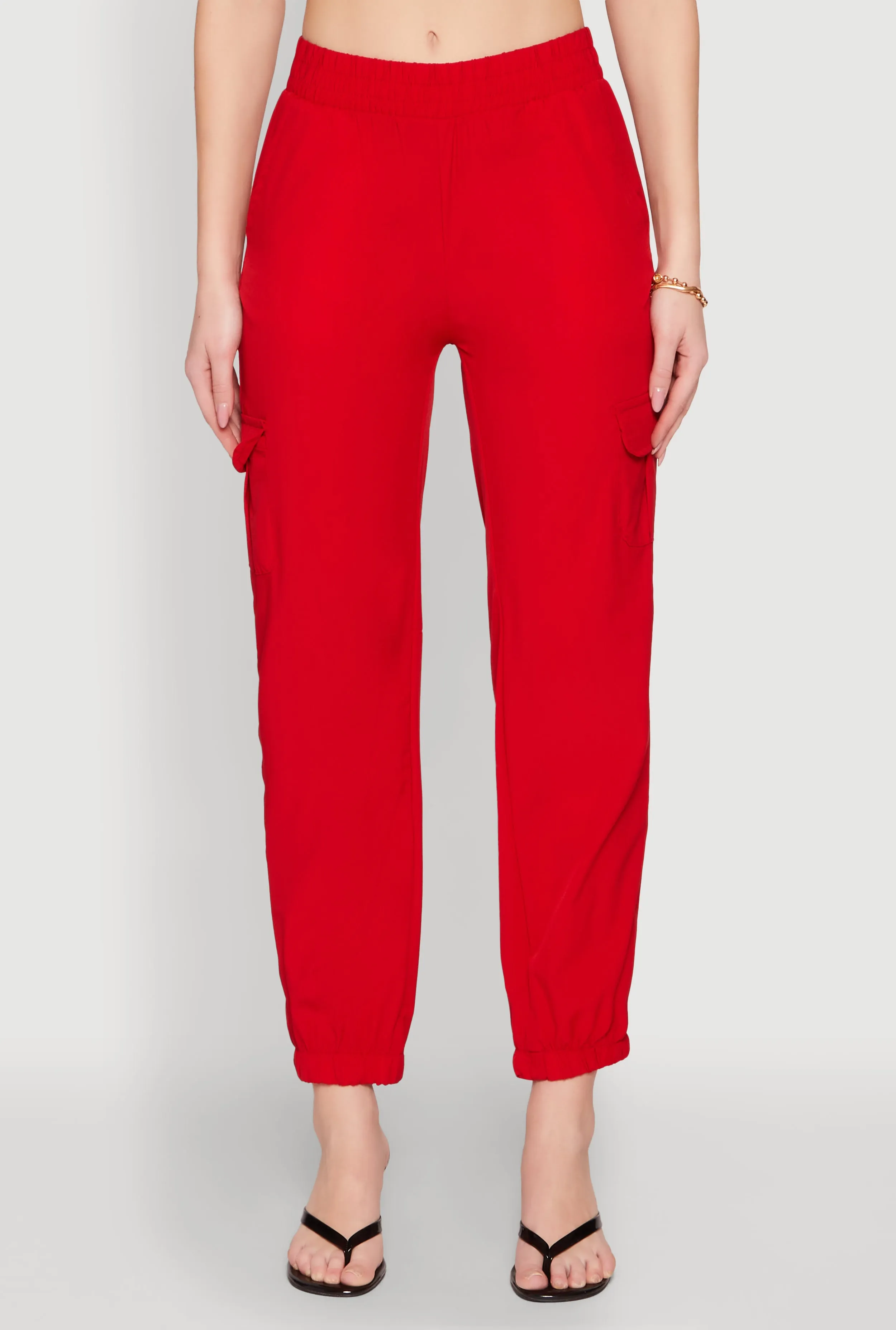 Elastic Waist Cargo Joggers sold by Rainbow product image thumbnail 3