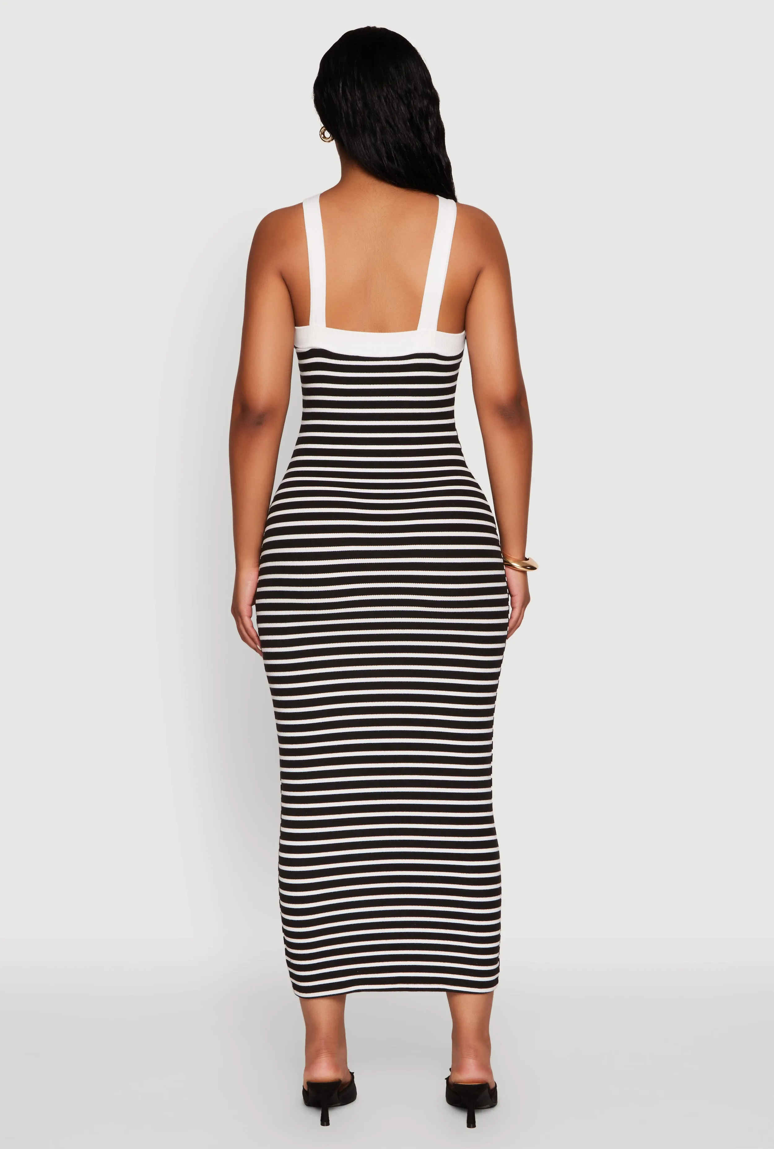 Iris Striped Halter Midi Dress sold by Rainbow product image thumbnail 5