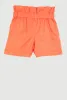 Little Girls Paper Bag Waist Cargo Pocket Shorts sold by Rainbow