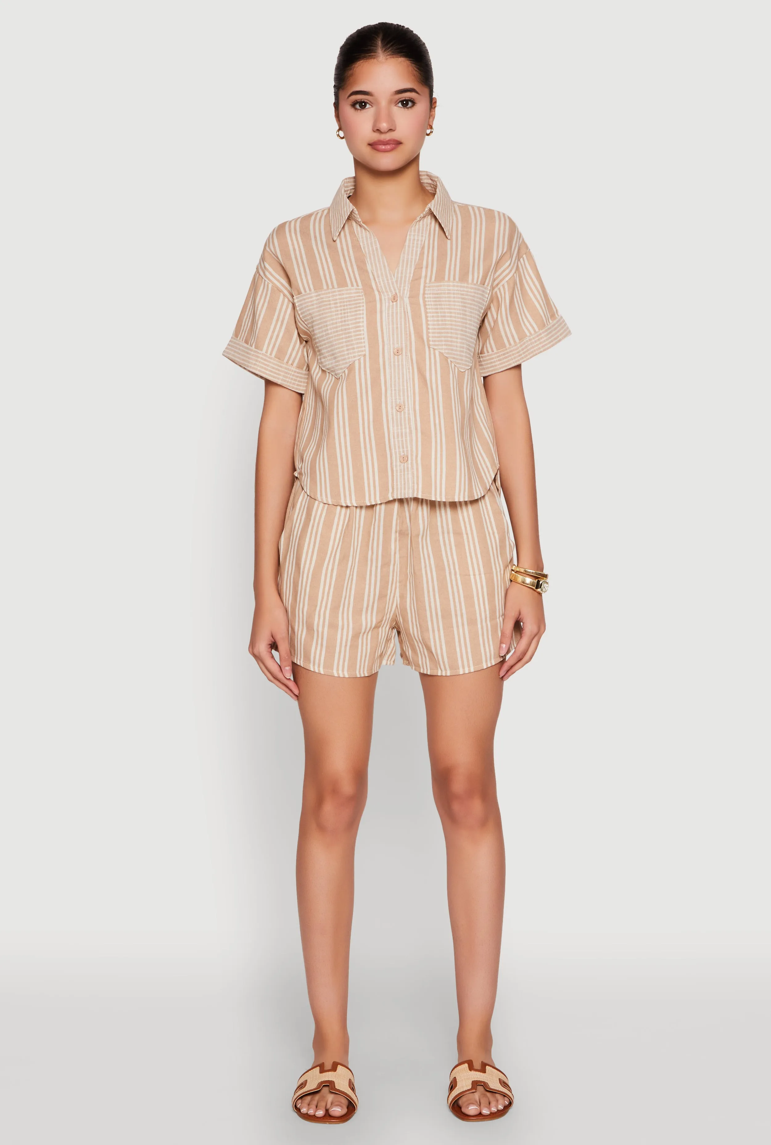 Linen Striped Shirt sold by Rainbow product image thumbnail 2