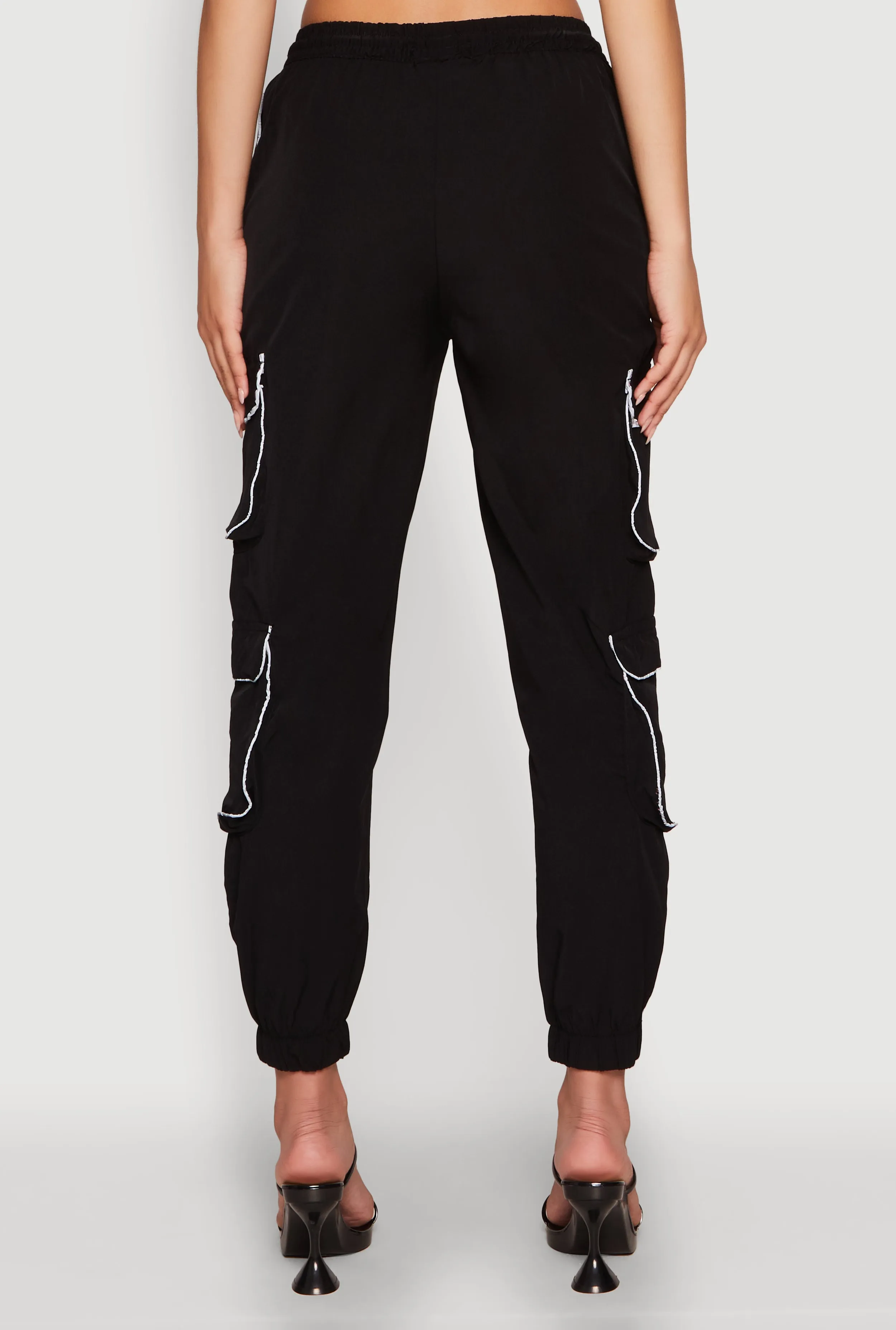 Reflective Trim Cargo Pocket Joggers sold by Rainbow product image thumbnail 5