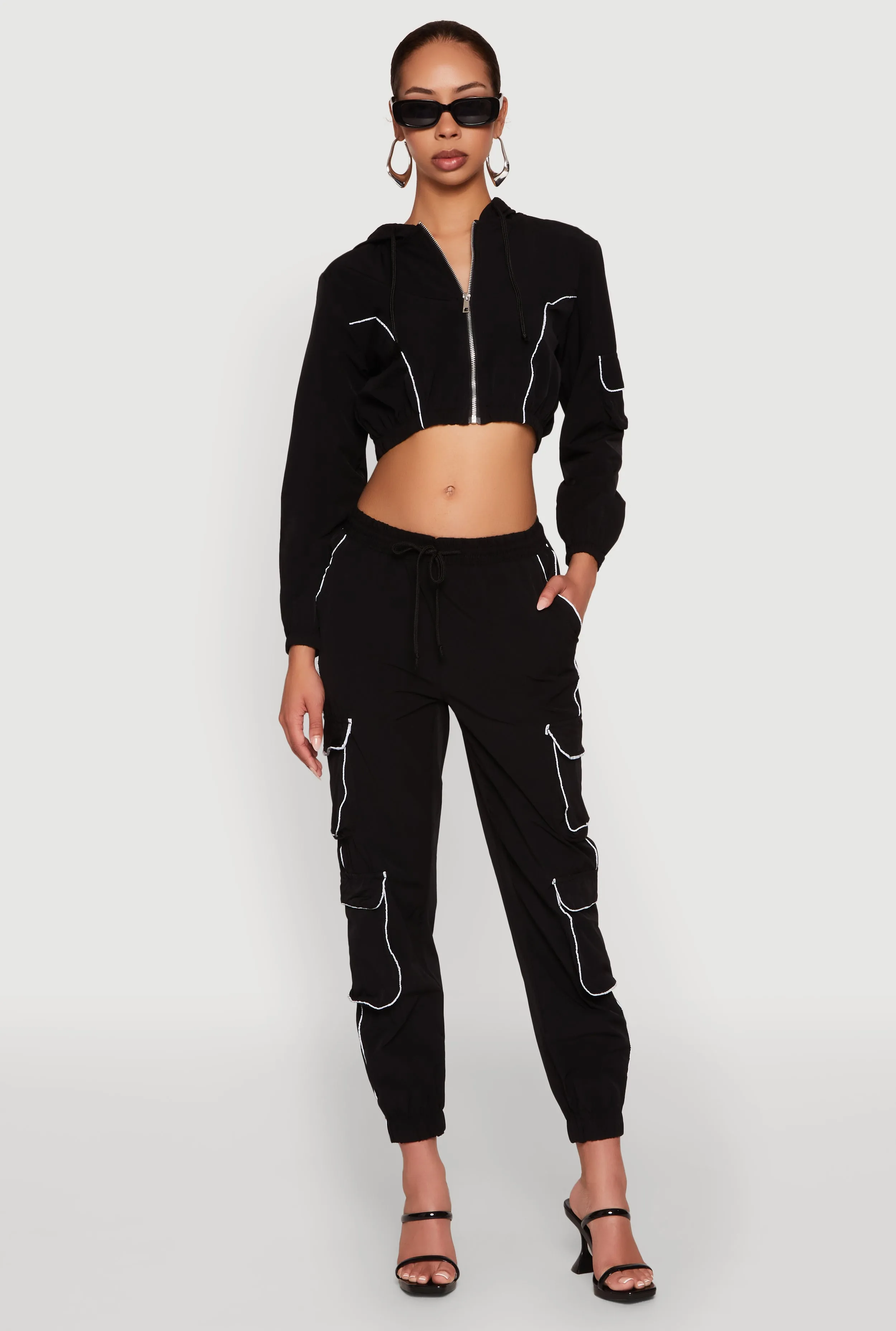 Reflective Trim Cargo Pocket Joggers sold by Rainbow product image thumbnail 2