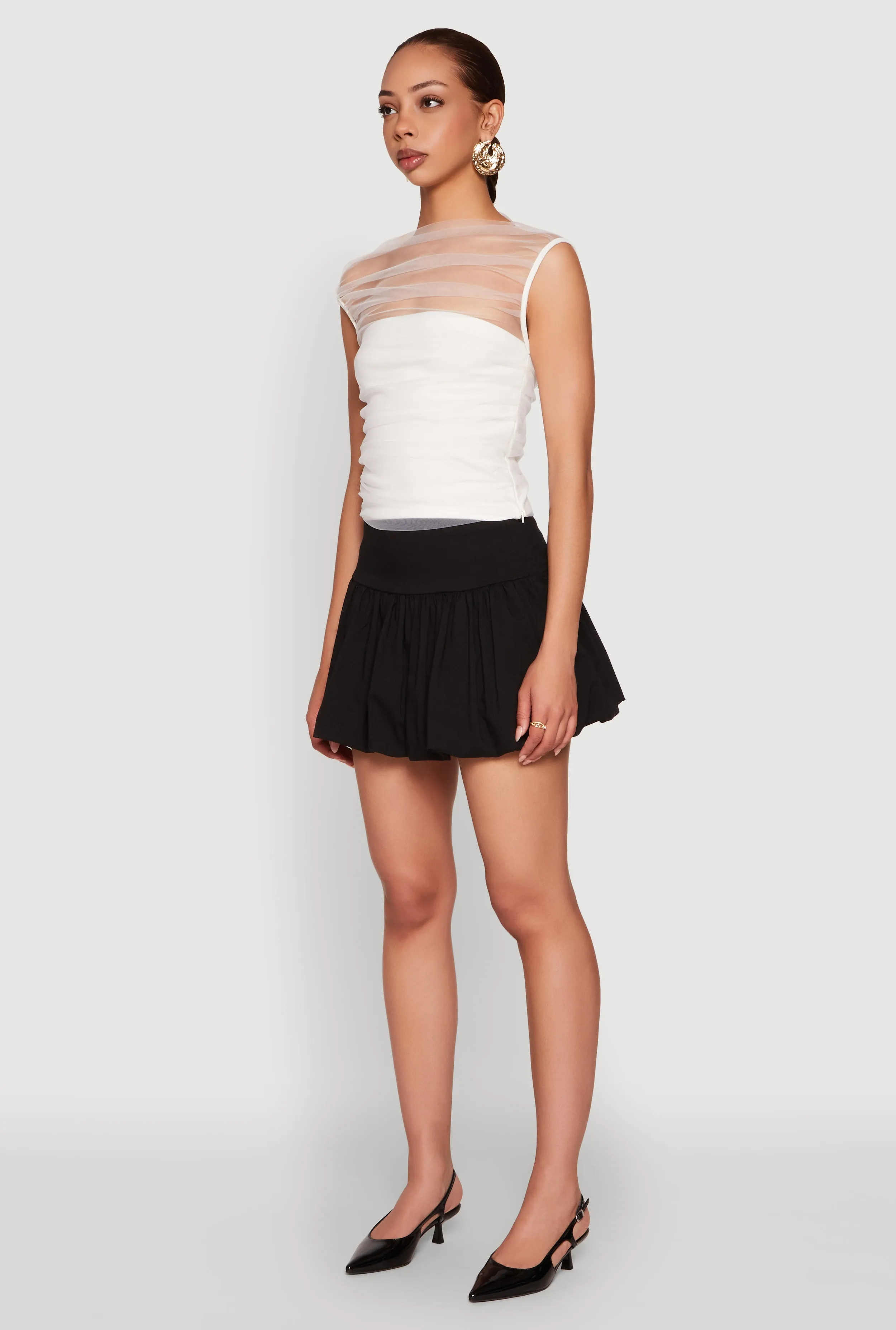 Drop Waist Bubble Hem Skirt sold by Rainbow product image thumbnail 3