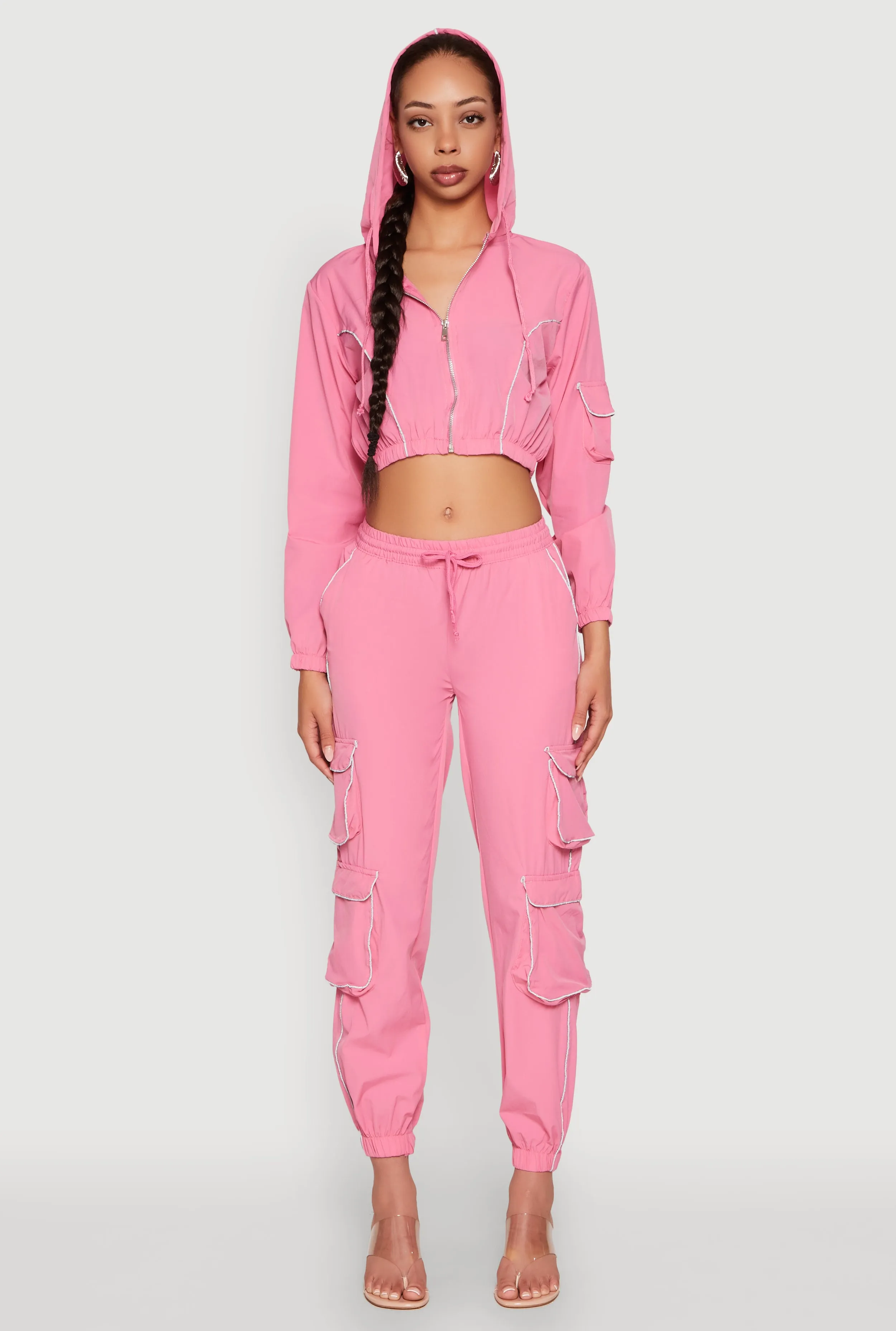 Reflective Trim Cargo Pocket Joggers sold by Rainbow