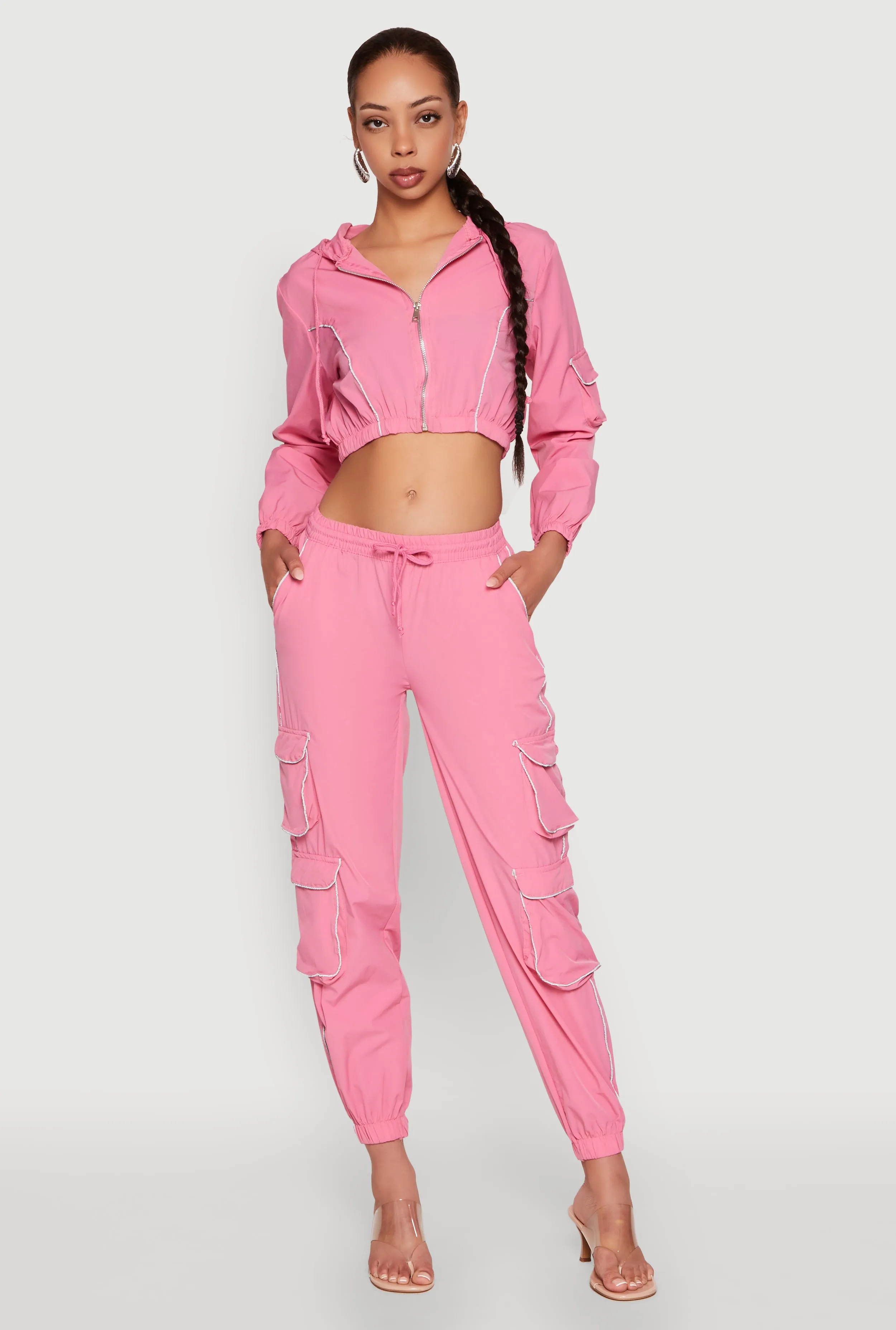 Reflective Trim Cargo Pocket Joggers sold by Rainbow product image thumbnail 2