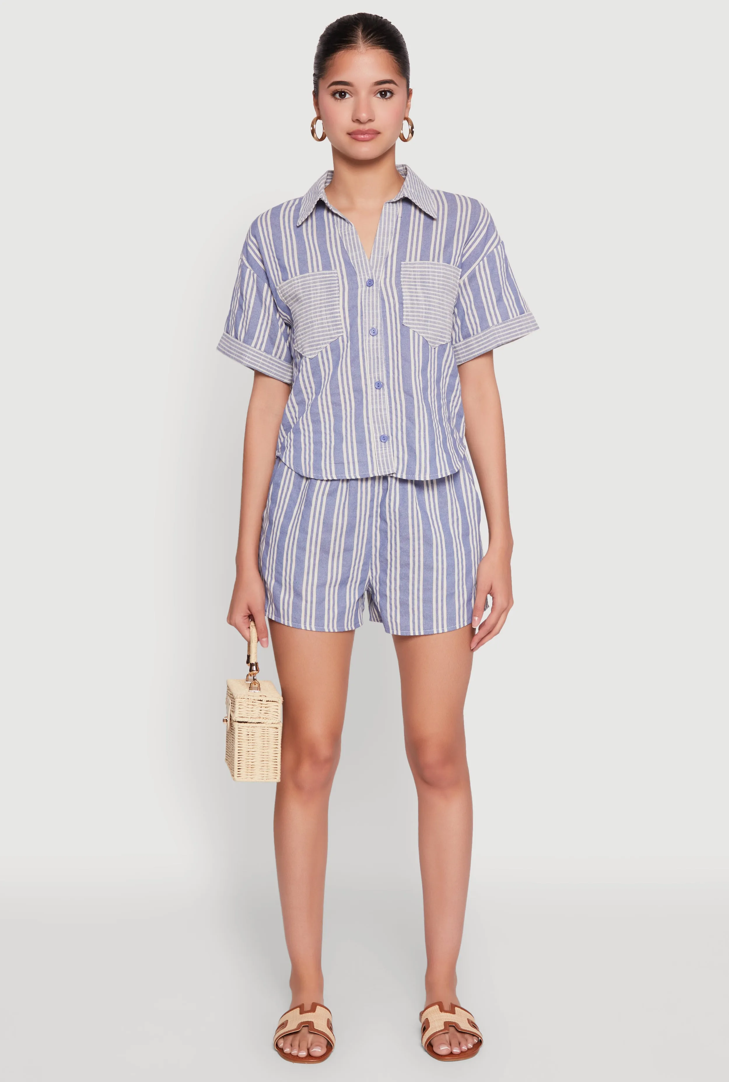 Linen Striped Shirt sold by Rainbow product image thumbnail 3