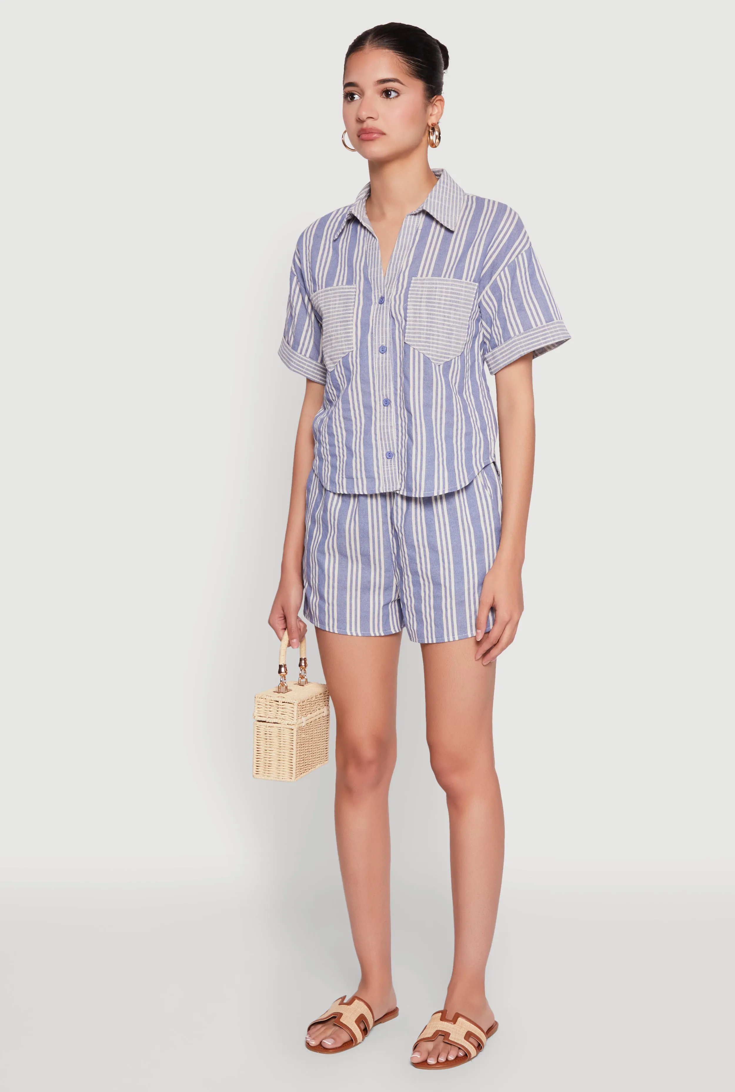 Linen Striped Shirt sold by Rainbow product image thumbnail 5