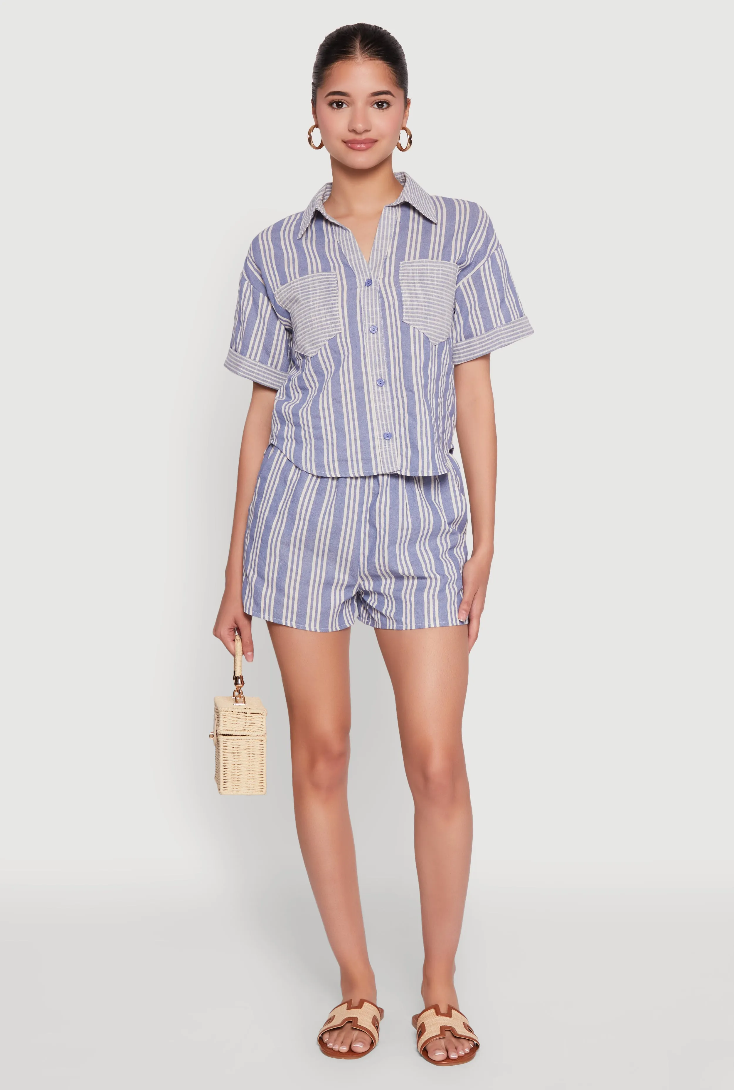 Linen Striped Shirt sold by Rainbow product image thumbnail 2