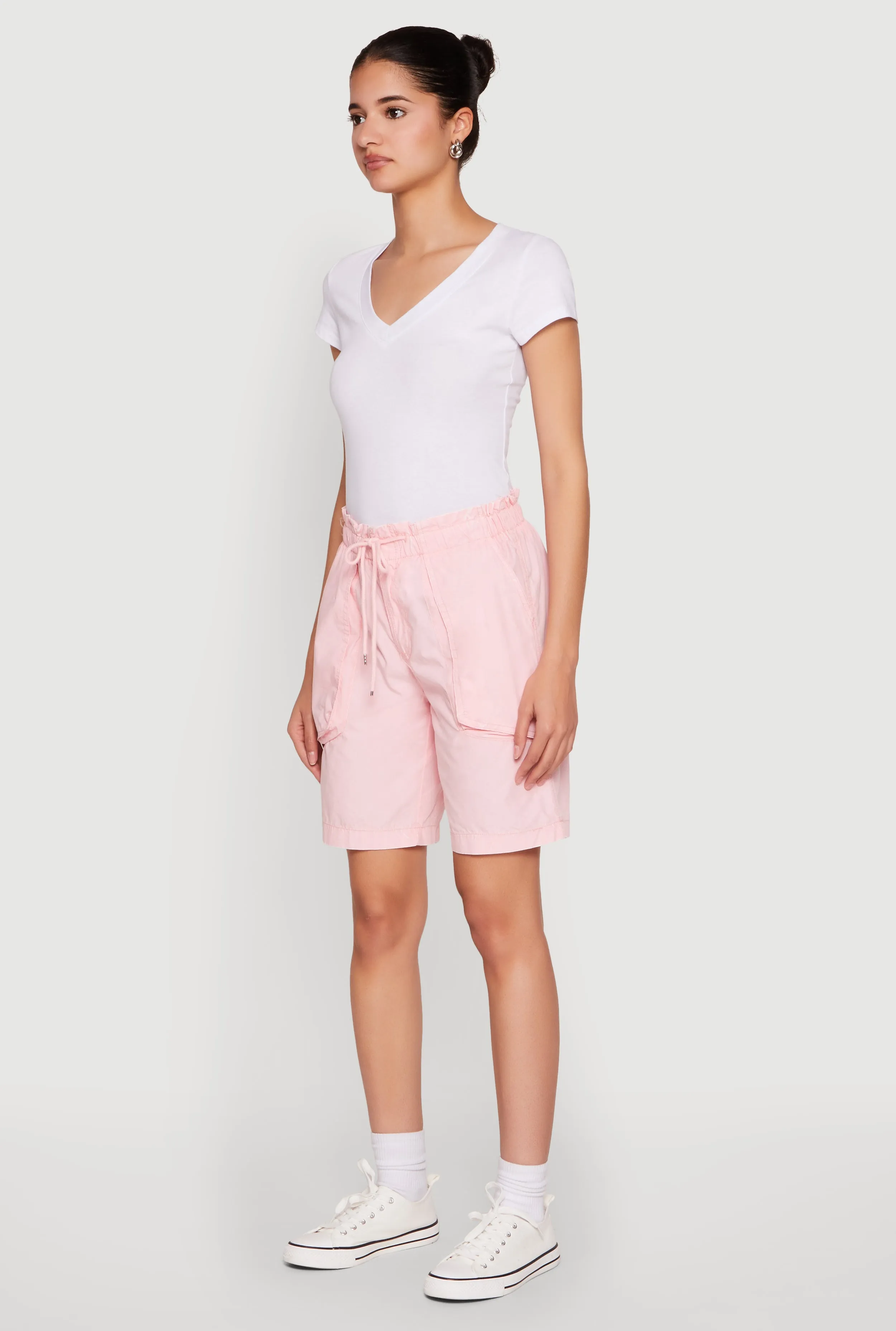 Poplin Drawstring Bermuda Shorts sold by Rainbow product image thumbnail 3