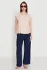 Ruched Sleeve Button Front Shirt sold by Rainbow