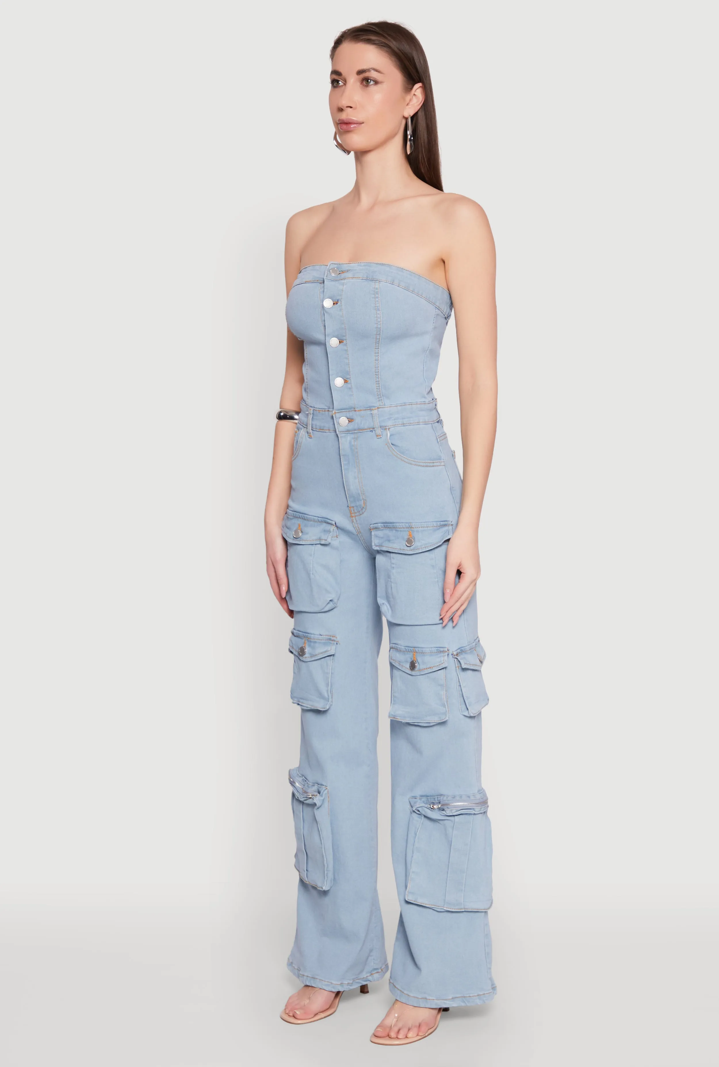 Daisy Wide Leg Cargo Pocket Jumpsuit sold by Rainbow product image thumbnail 3