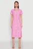 Striped Short Sleeve Shirt Dress sold by Rainbow