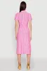 Striped Short Sleeve Shirt Dress sold by Rainbow