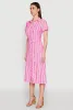 Striped Short Sleeve Shirt Dress sold by Rainbow