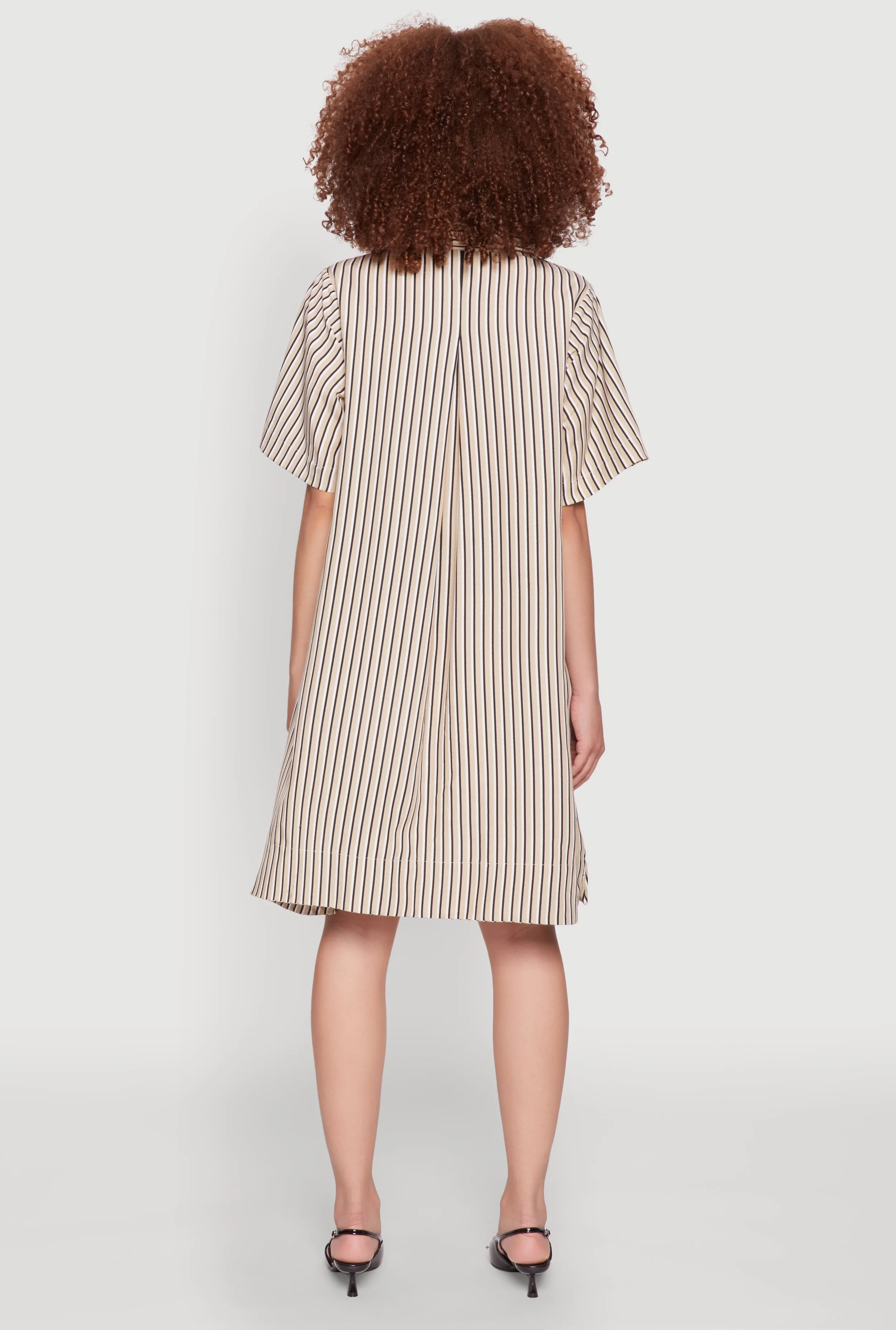 Striped Henley Shirt Dress sold by Rainbow product image thumbnail 5