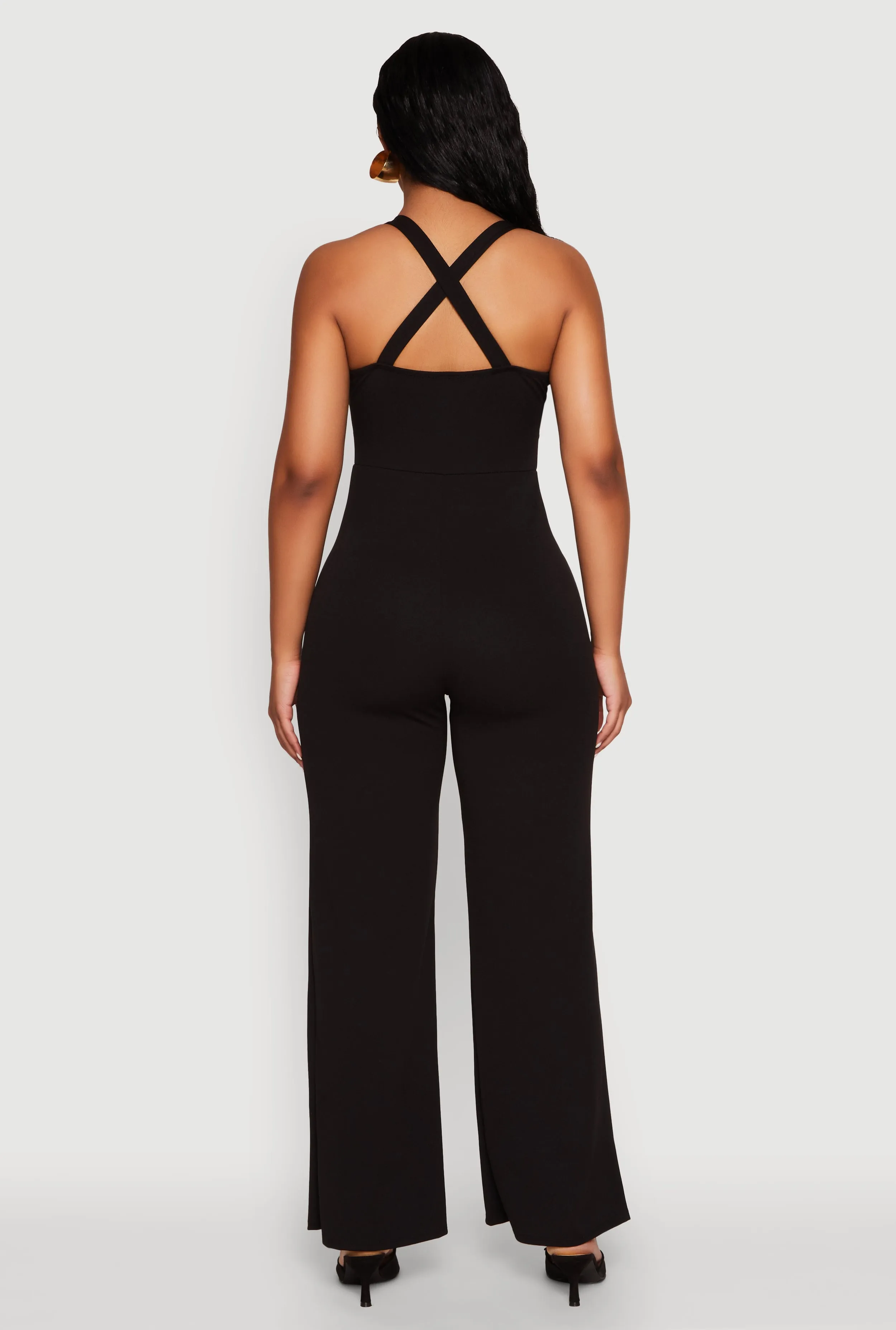 Crepe Knit Twist Front Jumpsuit sold by Rainbow product image thumbnail 5