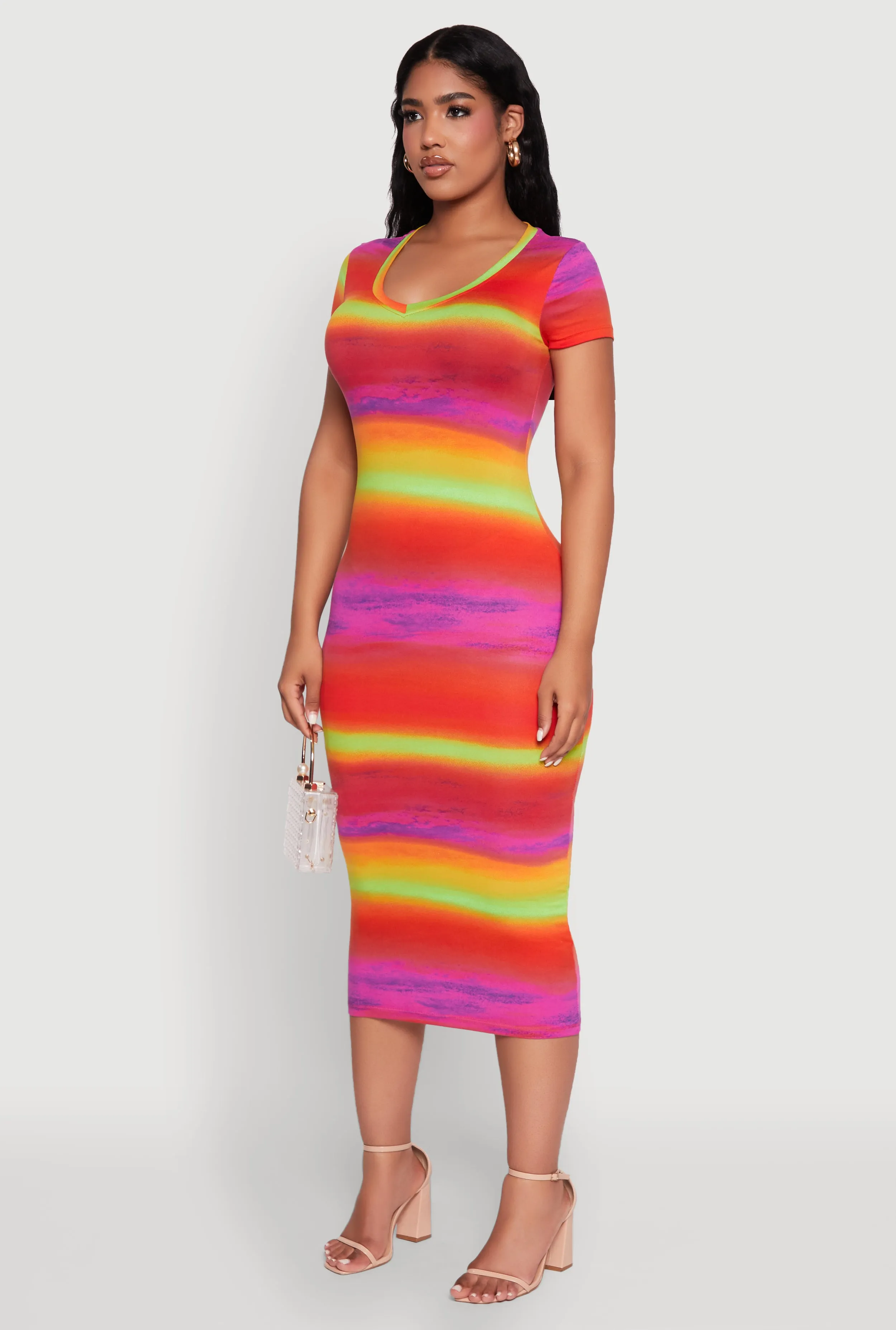 Laser Cut Back T Shirt Dress sold by Rainbow product image thumbnail 3