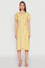Striped Short Sleeve Shirt Dress sold by Rainbow