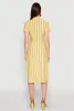 Striped Short Sleeve Shirt Dress sold by Rainbow