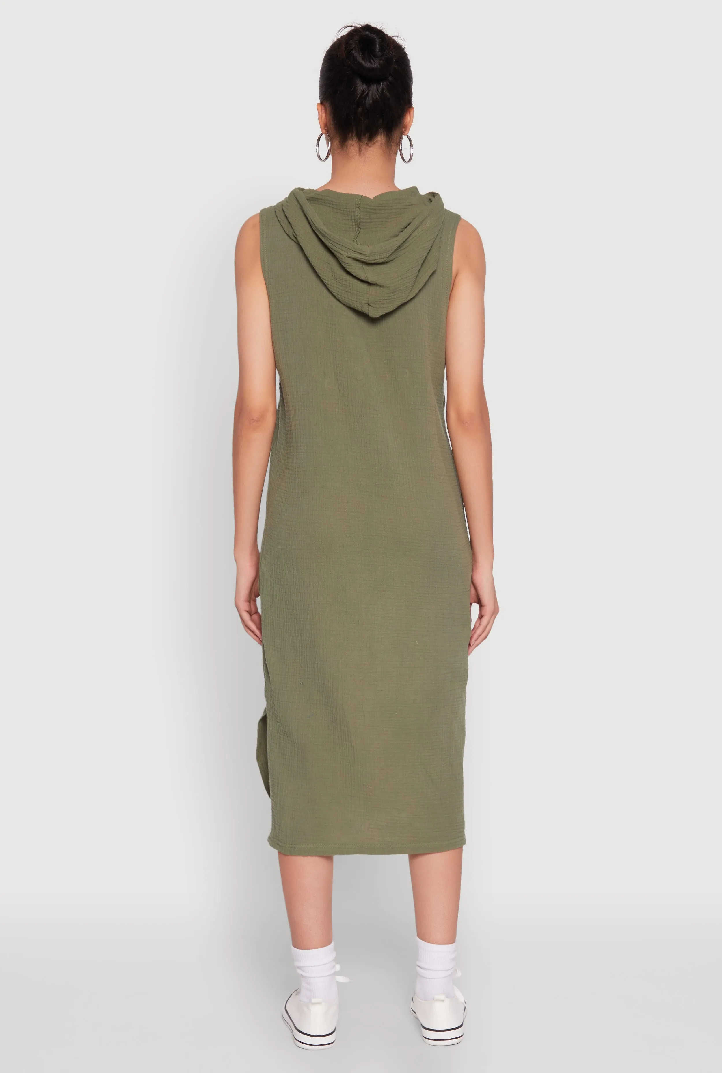 Gauze Knit Hooded Tank Dress sold by Rainbow product image thumbnail 5