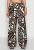 Palm Leaf Print Wide Leg Pants sold by Rainbow