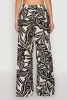 Palm Leaf Print Wide Leg Pants sold by Rainbow