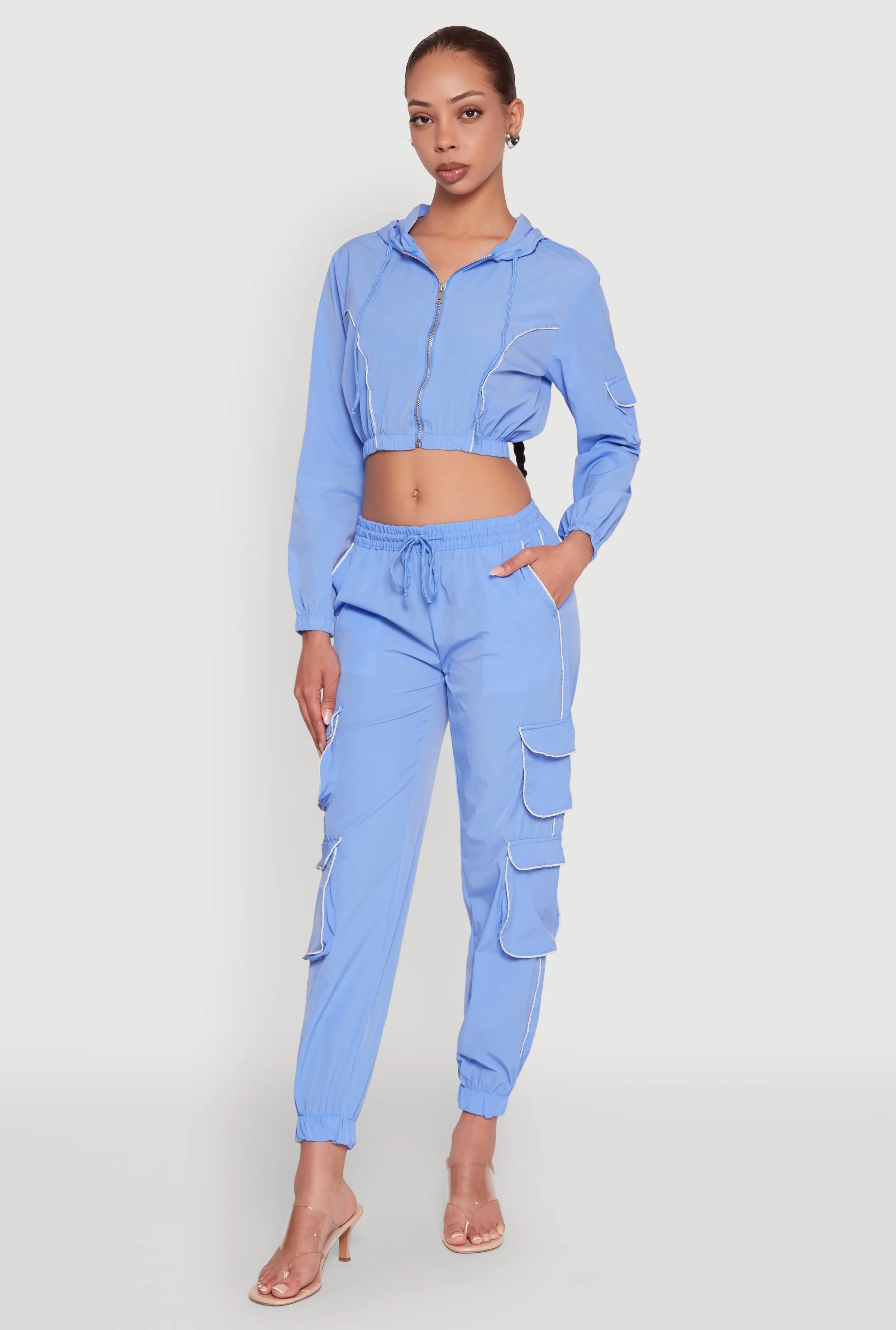 Reflective Trim Cargo Pocket Joggers sold by Rainbow