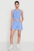 Sleeveless Cargo Pocket Crop Top sold by Rainbow