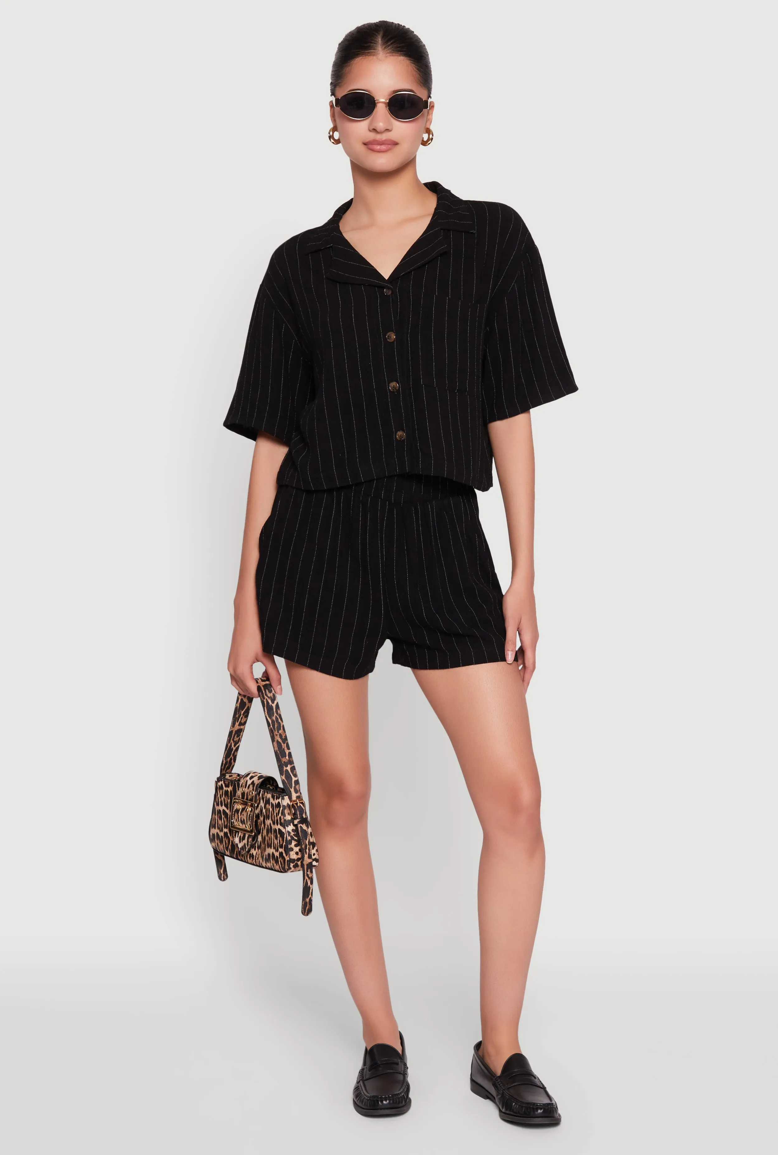 Linen Pinstripe Shirt sold by Rainbow product image thumbnail 2