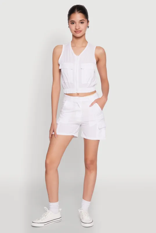 Nylon Cargo Shorts sold by Rainbow