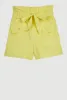 Girls Poplin Paper Bag Waist Cargo Shorts sold by Rainbow