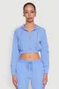 Reflective Trim Cropped Windbreaker sold by Rainbow