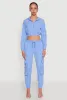 Reflective Trim Cropped Windbreaker sold by Rainbow