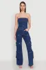Daisy Wide Leg Cargo Pocket Jumpsuit sold by Rainbow