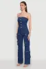 Daisy Wide Leg Cargo Pocket Jumpsuit sold by Rainbow
