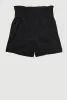 Girls Poplin Paper Bag Waist Cargo Shorts sold by Rainbow
