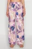 Abstract Leaf Print Wide Leg Pants sold by Rainbow