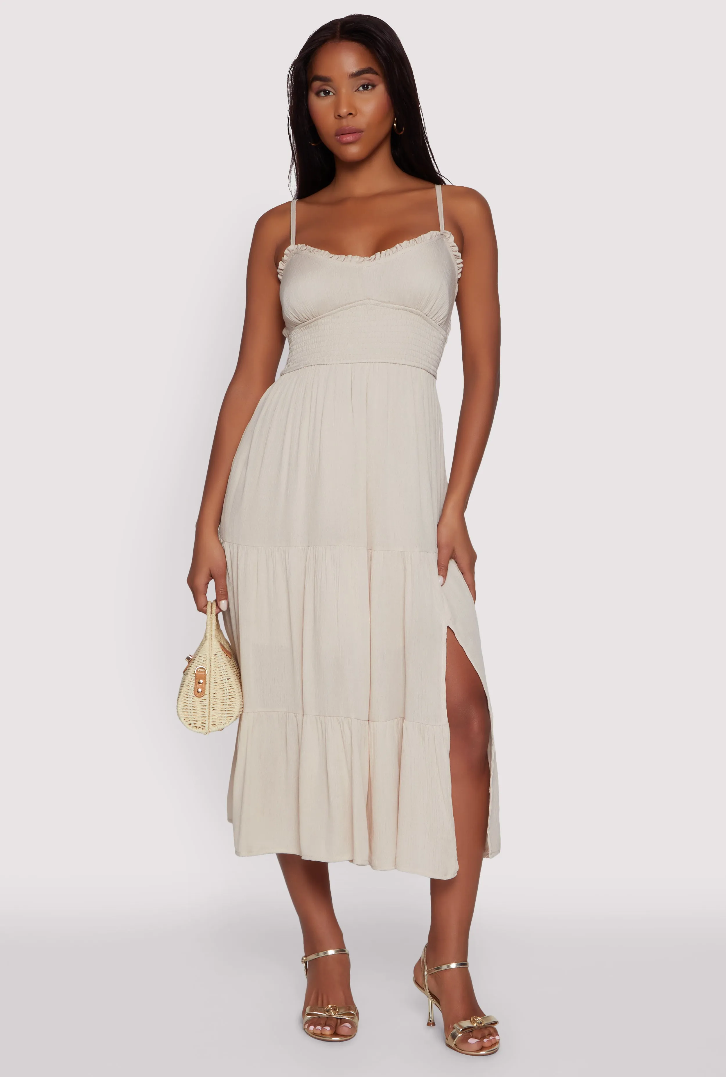 Iris Smocked Empire Waist Tiered Dress sold by Rainbow product image thumbnail 2