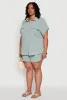 Plus Size Airy Cargo Pocket Shirt sold by Rainbow
