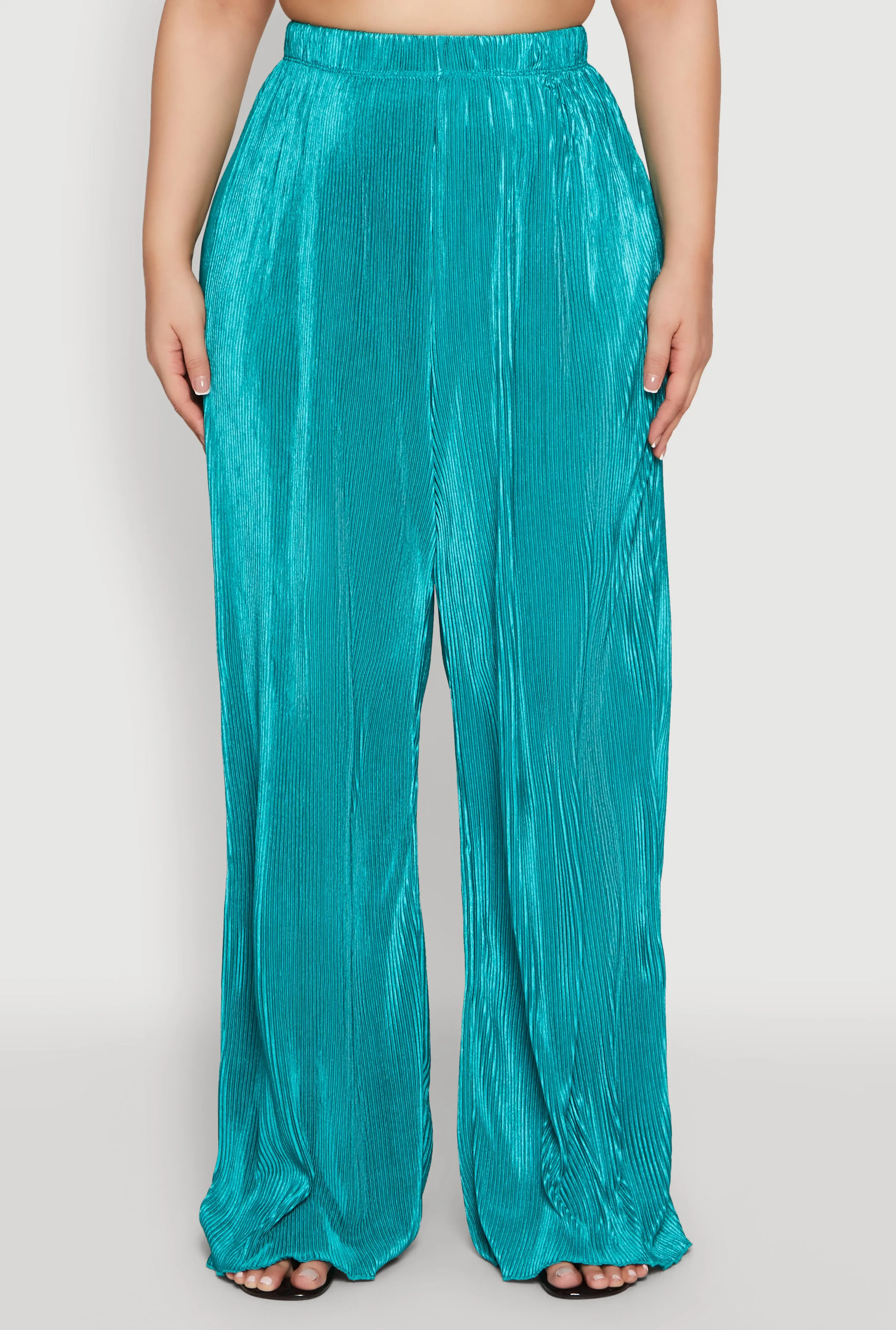 Plus Size Plisse Palazzo Pants sold by Rainbow product image thumbnail 3