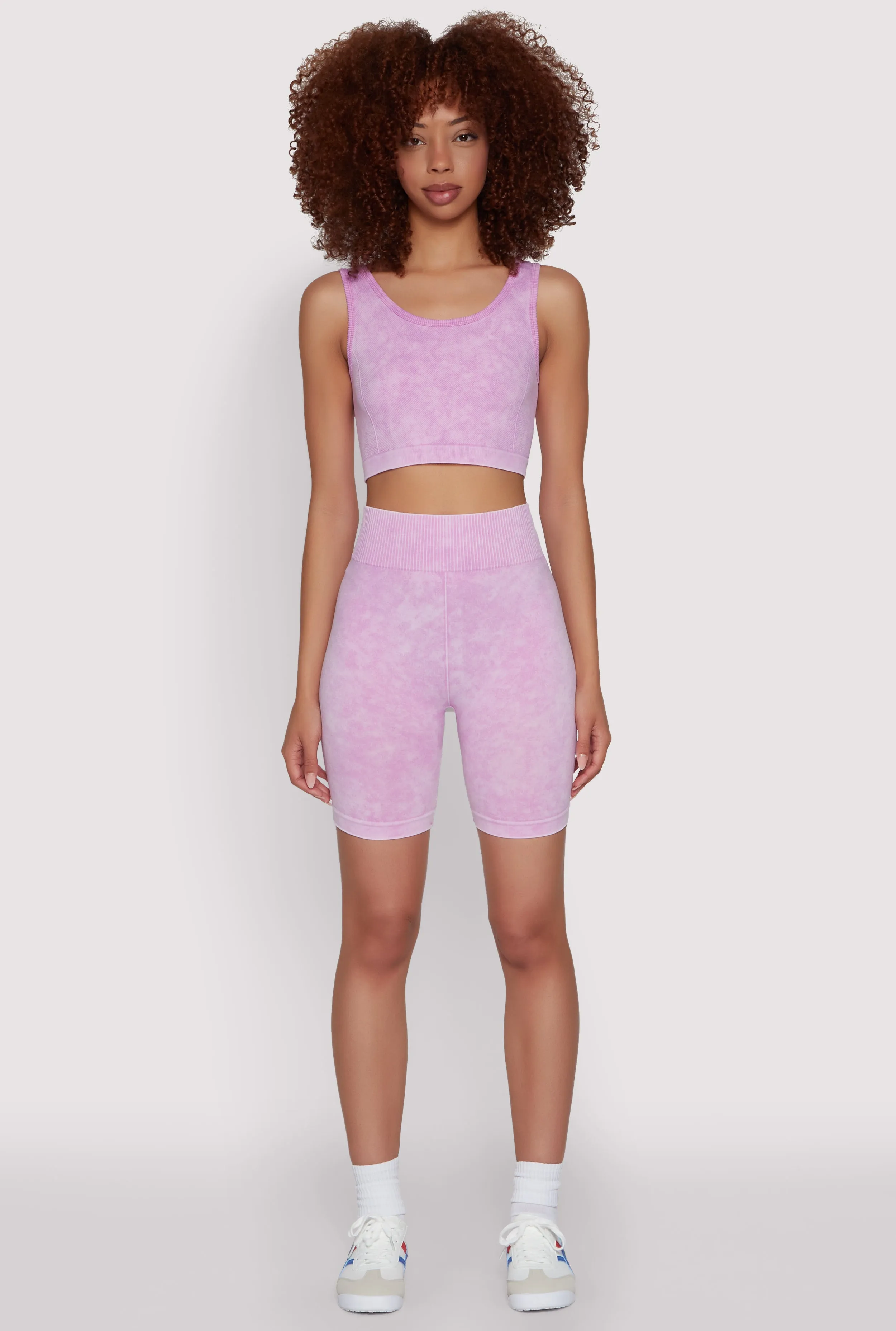 Seamless Mineral Wash Cropped Tank Top sold by Rainbow product image thumbnail 2