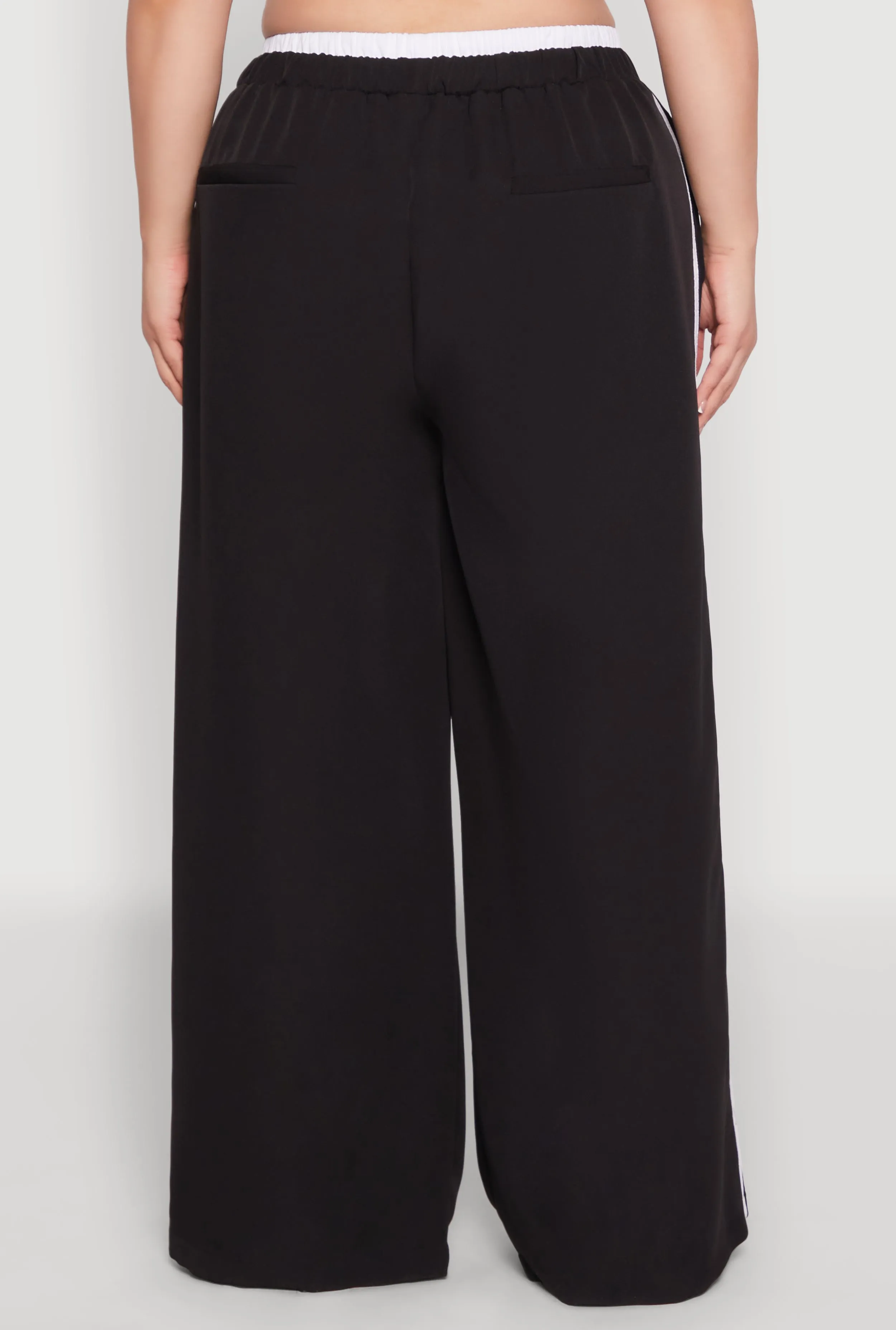 Plus Size Varsity Stripe Wide Leg Pants sold by Rainbow product image thumbnail 5