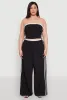 Plus Size Varsity Stripe Tube Top sold by Rainbow