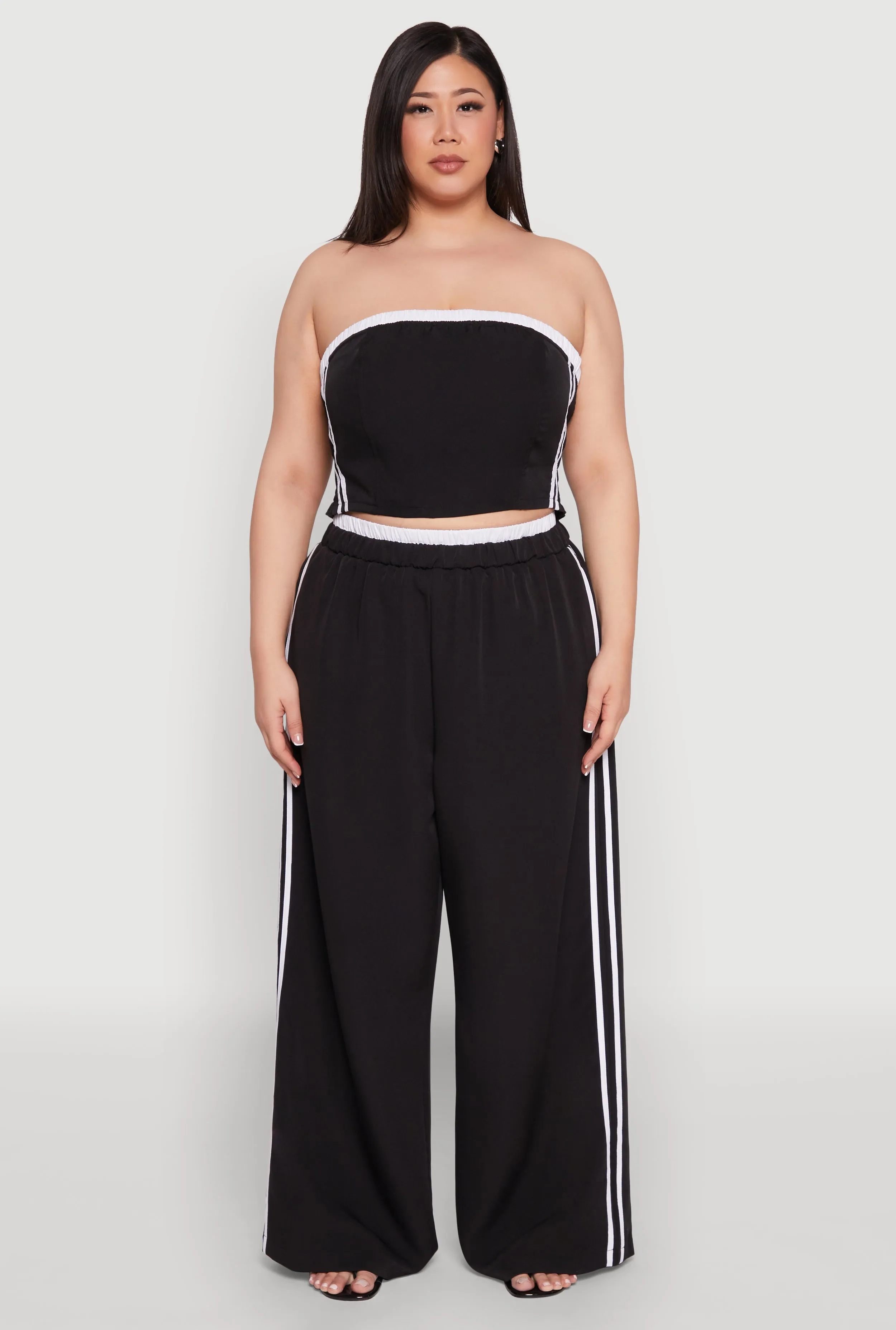 Plus Size Varsity Stripe Tube Top sold by Rainbow product image thumbnail 3